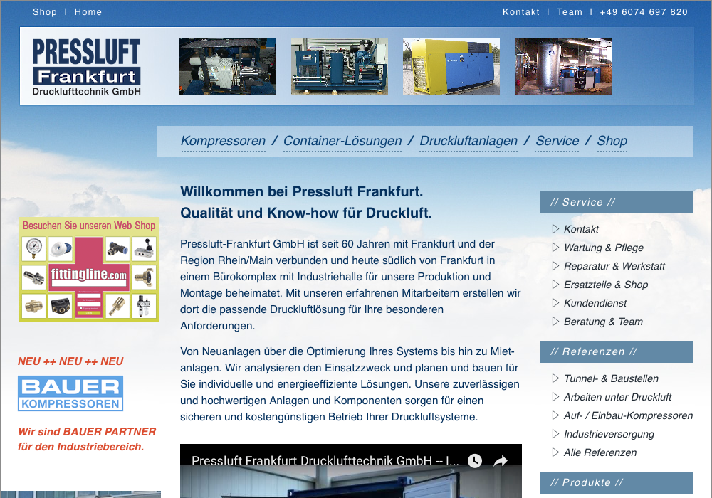 Druckluft Deutschland Webseite – Kunde von Zimmermann Webdesign